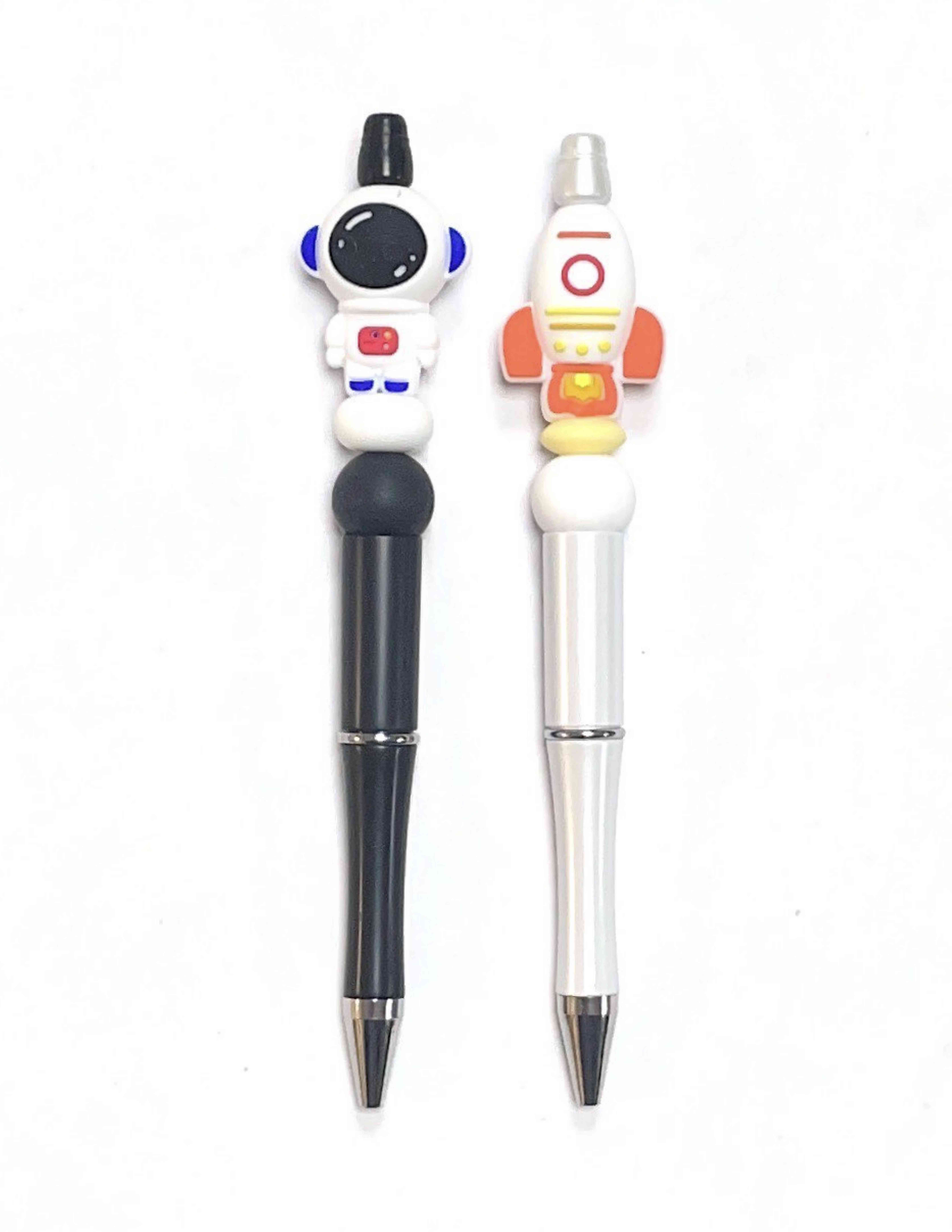 astronaut beaded retractable pen